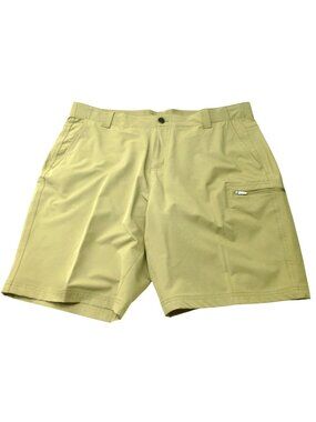 ZeroXposur Mens Khaki Travel Series Cargo Shorts‎ With Zipper Pocket Size 38 10"